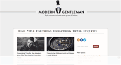 Desktop Screenshot of moderngentlemanmagazine.com