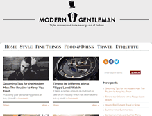 Tablet Screenshot of moderngentlemanmagazine.com